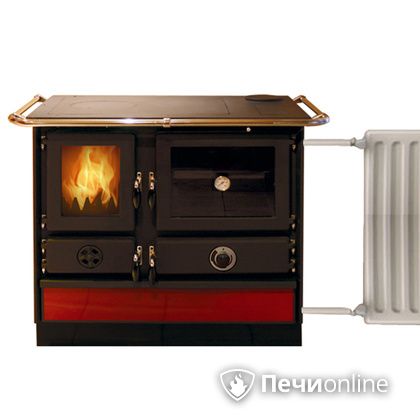 Отопительно-варочная печь MBS Super Thermo Magnum Red R с духовым шкафом и теплообменником в Севастополе