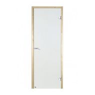 Дверь для бани Harvia Стеклянная дверь для сауны 8/19 коробка сосна сатин D81905M